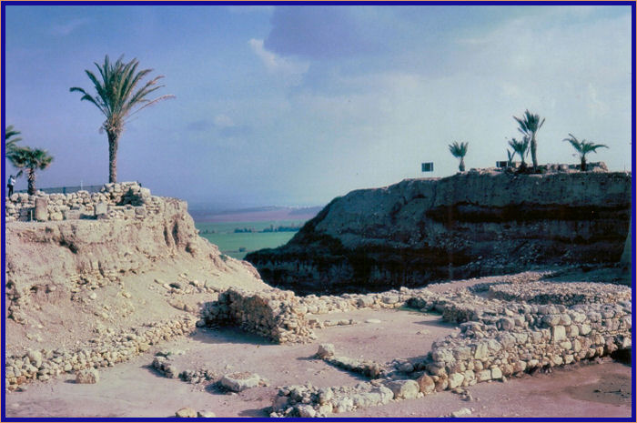 Ancient Canaanite altar at Megiddo